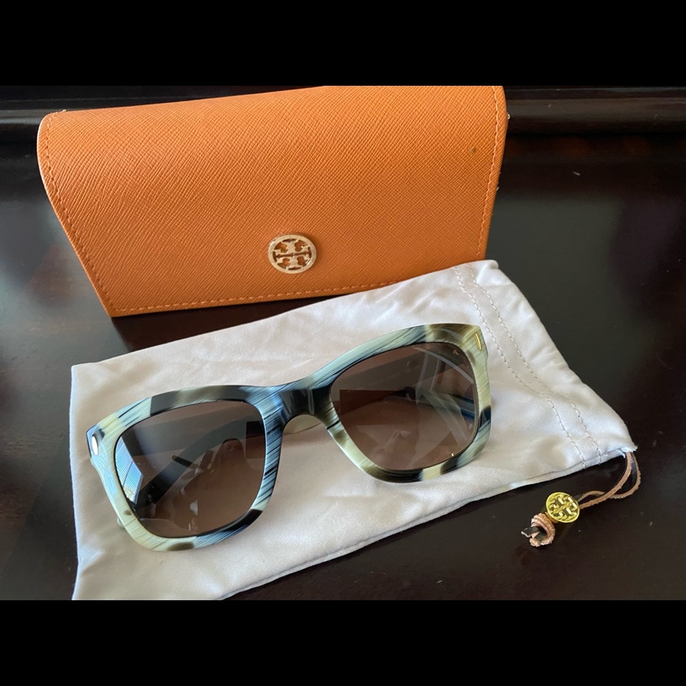 Tory Burch tortoise shell sunglasses